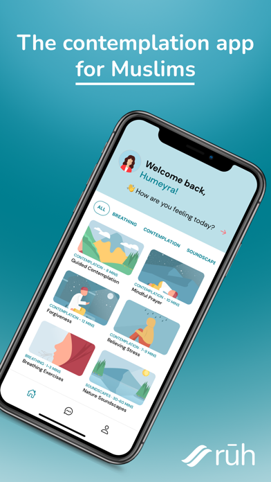 Ruh-Meditation app for Muslims Screenshot