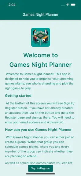 Game screenshot Games Night Planner mod apk