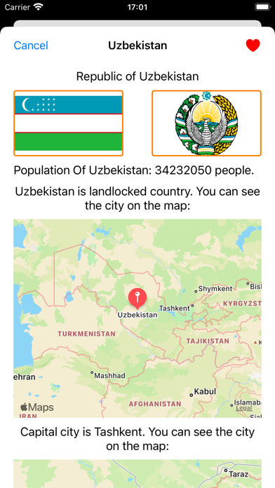 World Countries Info Screenshot
