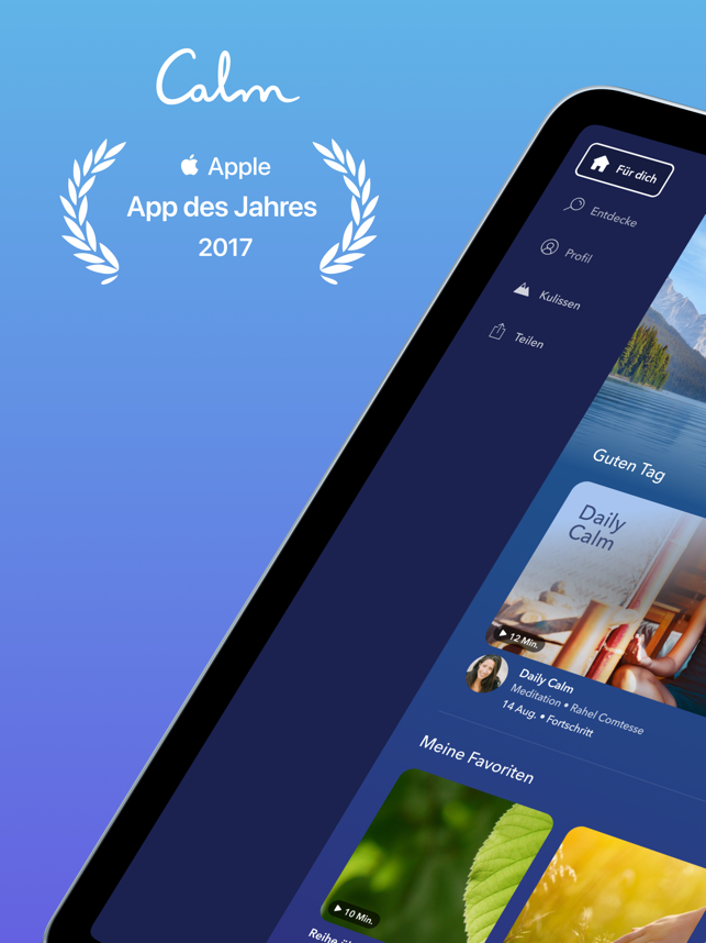 ‎Calm: Meditation und Schlaf Screenshot
