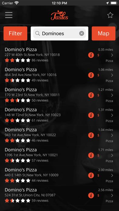Tastes Screenshot