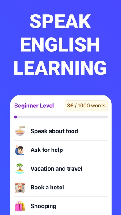 Speak English Learning App screenshot n.1