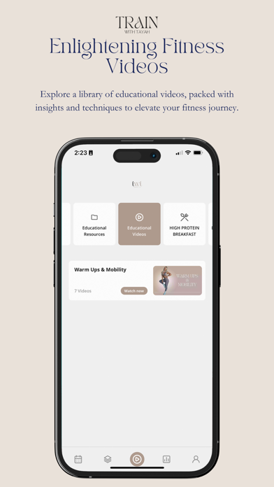 Train With Tayah App Screenshot