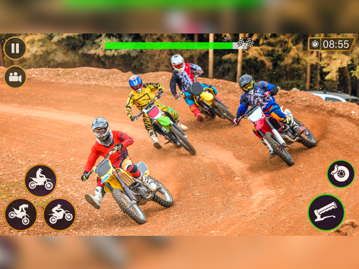 MX Dirt Bikes Motorcycle Stunt