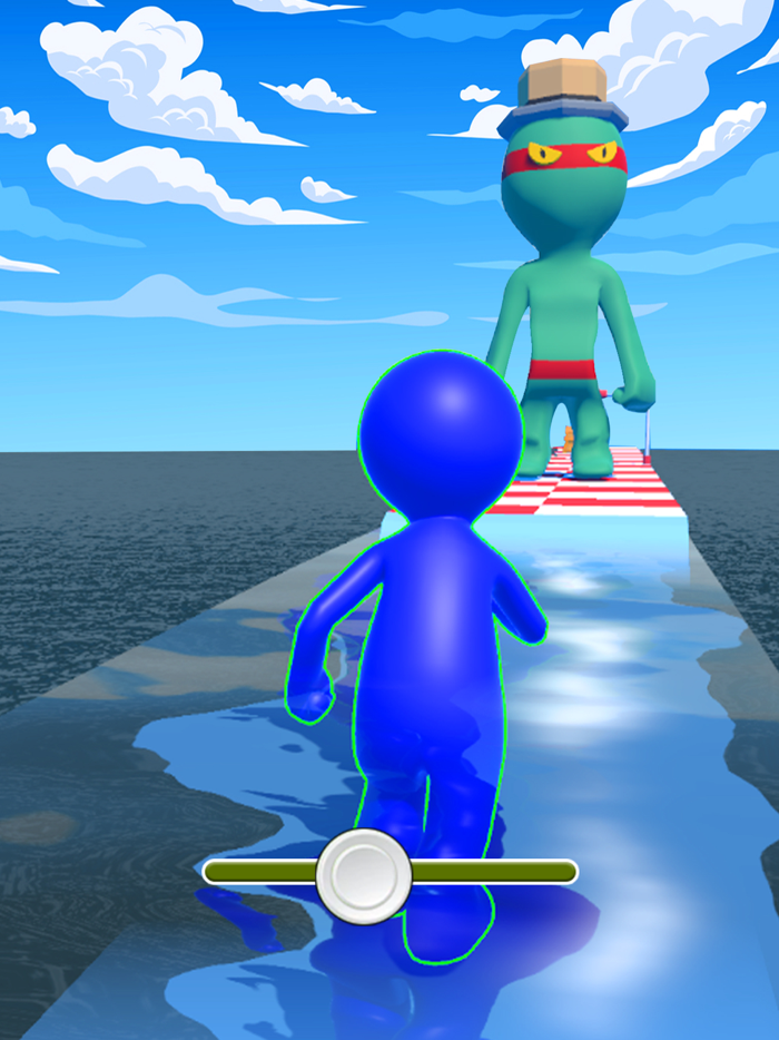 Scale Man Running Rush