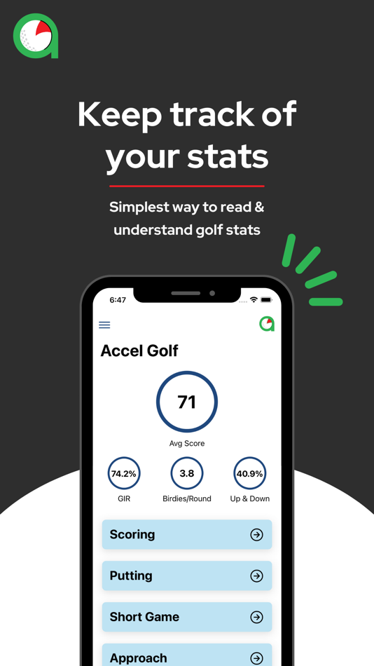 #1. Accel Golf - Stats Tracker (iOS) 由: Accel Golf LLC