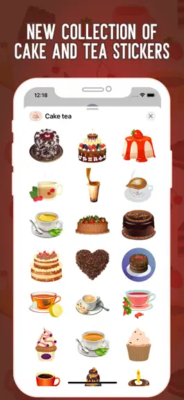 Game screenshot Birthday Cake & Tea Stickers apk