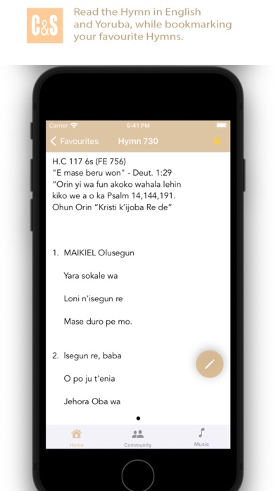 Screenshot #1 pour CSHymns