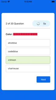 color quiz puzzle game iphone screenshot 3