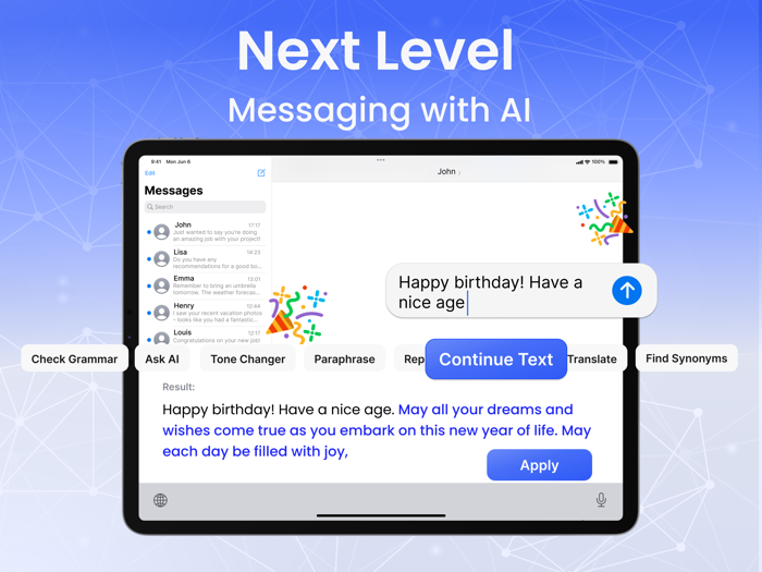 AI Keyboard Extension Writer