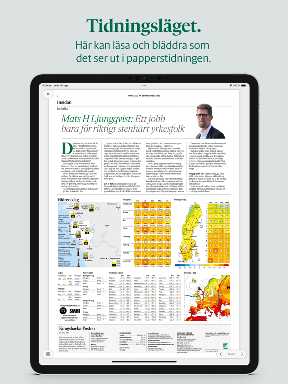 Screenshot #6 pour Kungsbacka-Posten e-tidning