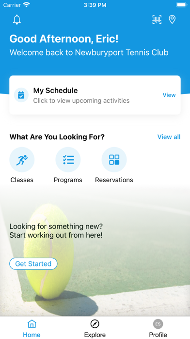 Newburyport Tennis Club Screenshot