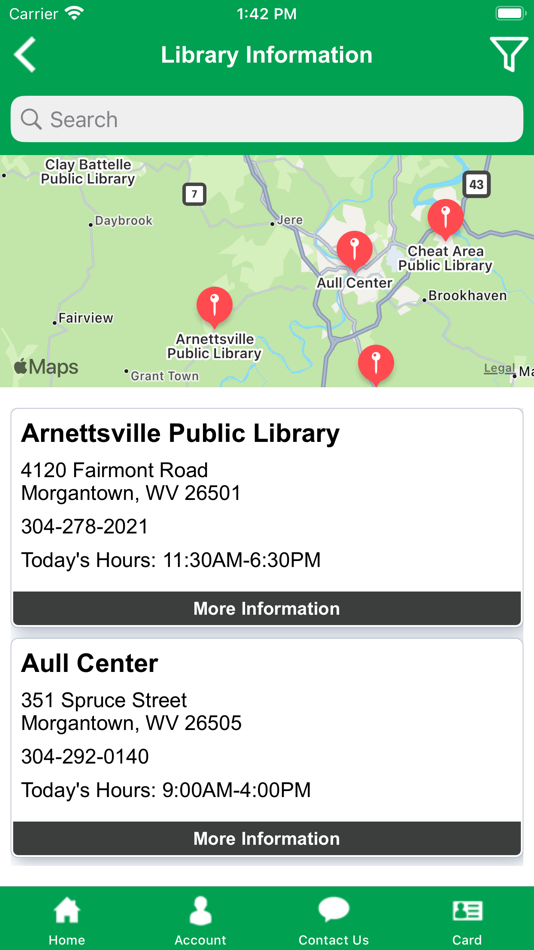 #7. Morgantown Public Library (iOS) Podle: Capira Technologies