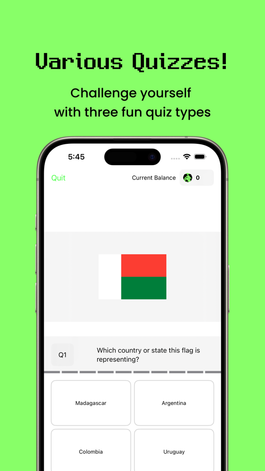 #5. FlagFrog: Flag Quizzes (iOS) 由: SeokJun Lee