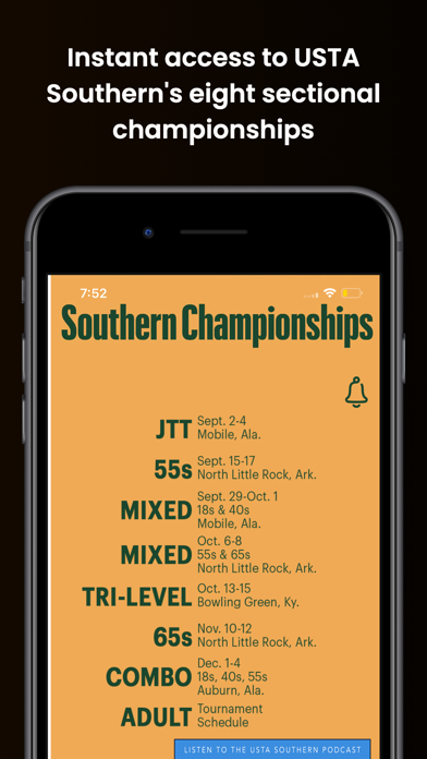 USTA Southern Championships Screenshot