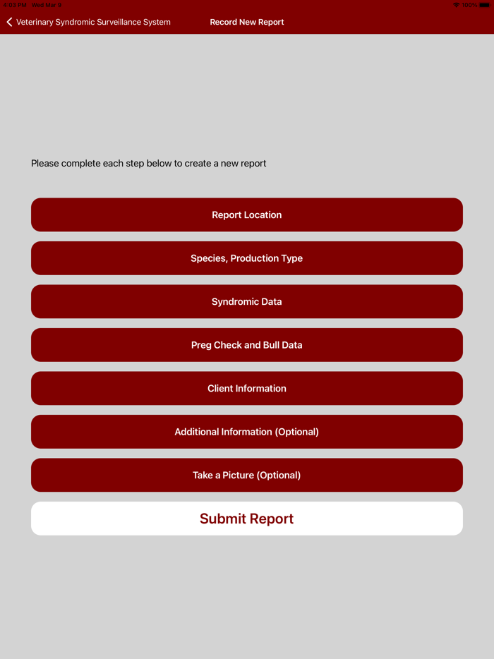 Veterinary Surveillance System