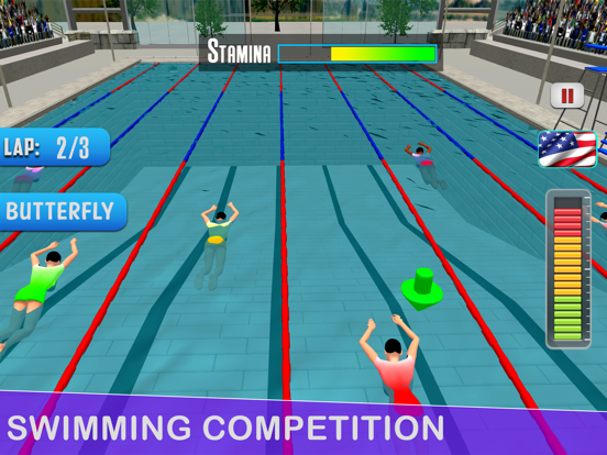 Pool Swimming Race 3Dのおすすめ画像2