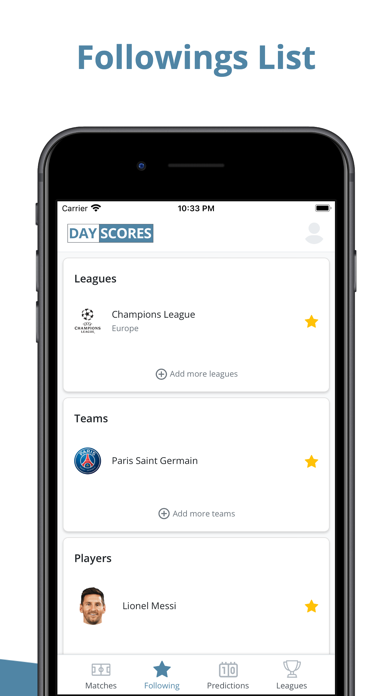DayScores - Live Football App Screenshot