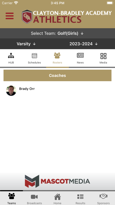 Clayton-Bradley Athletics Screenshot
