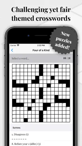 Game screenshot OneDown - Crossword Puzzles mod apk