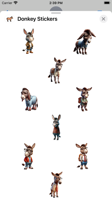Donkey Stickers Screenshot