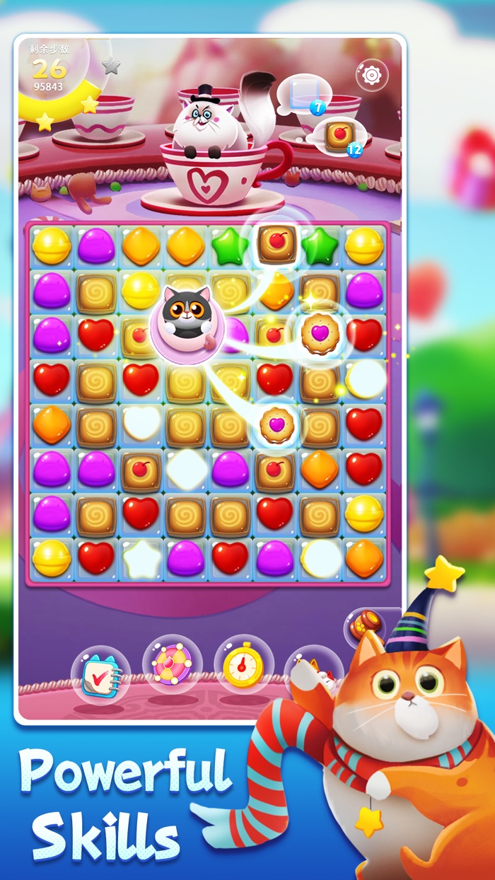 Candy Cat - New match 3 games