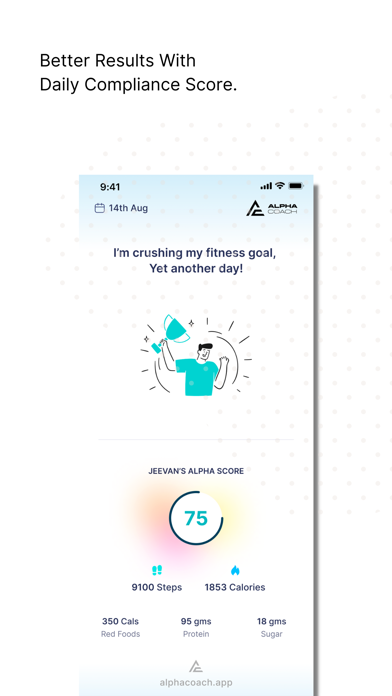 Alpha Coach Evolve: Diet Coach Screenshot