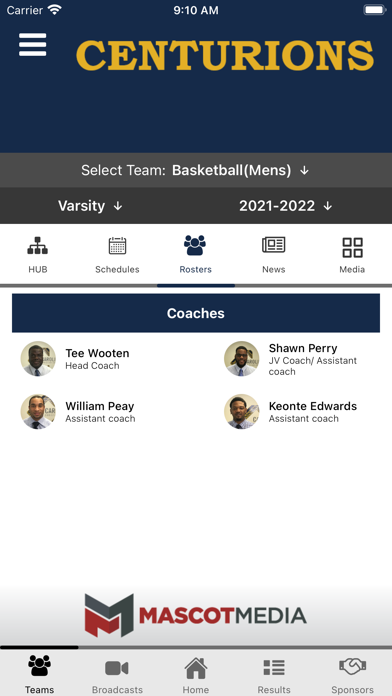 Carolina Christian Athletics Screenshot