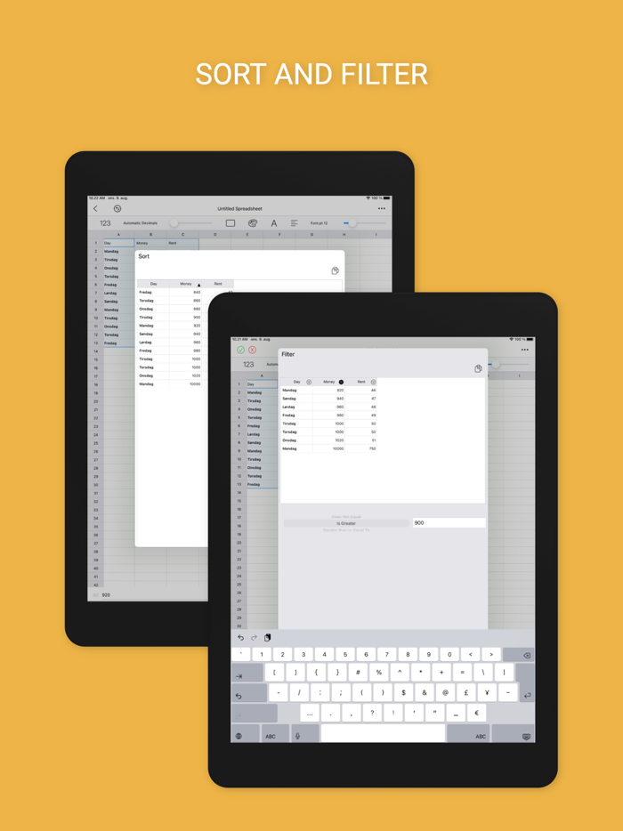 The Spreadsheet App.