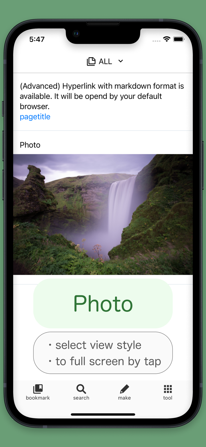 Roamee - many Notes and Tags