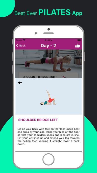 Pilates Yoga Fitness Workouts Screenshot