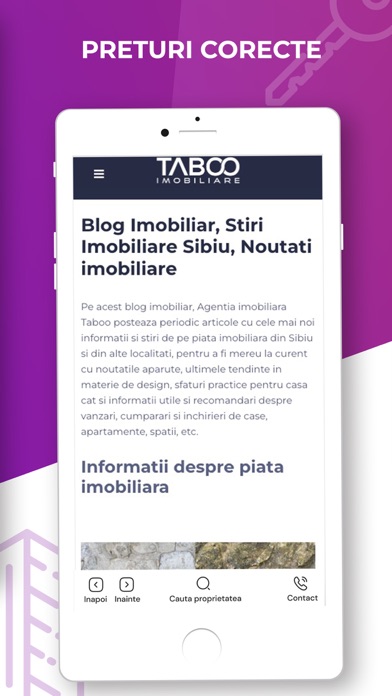 TABOO.ro Imobiliare Screenshot