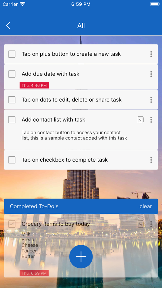 #2. TickDo- Lists,Tasks & Contacts (iOS) Podle: Applicationriseimperator Evolving New Technologies Private Limited