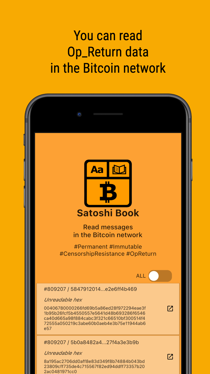 Satoshi Book  Read OpReturn