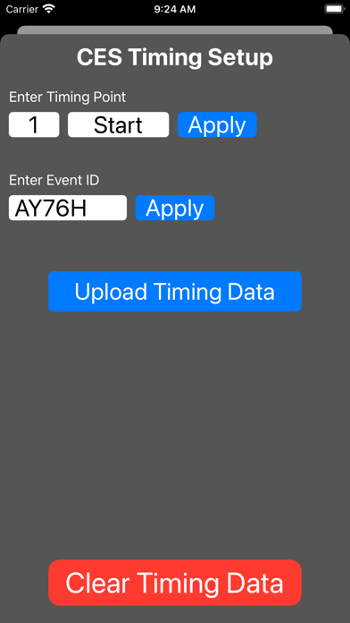California Enduro Timing Screenshot