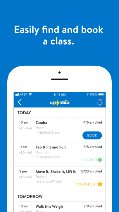 Club Fitness + Screenshot