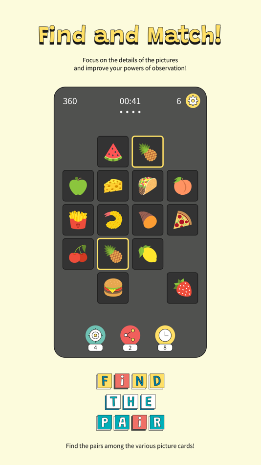 #1. Find the Pair - Focus Game (iOS) Podle: Sanghun Lee