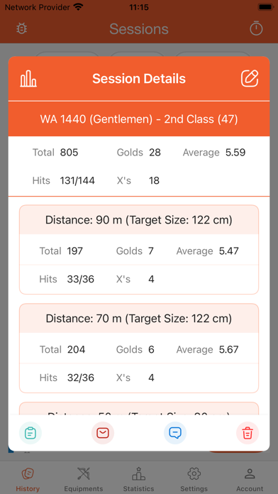 Archery Scoresheets Screenshot