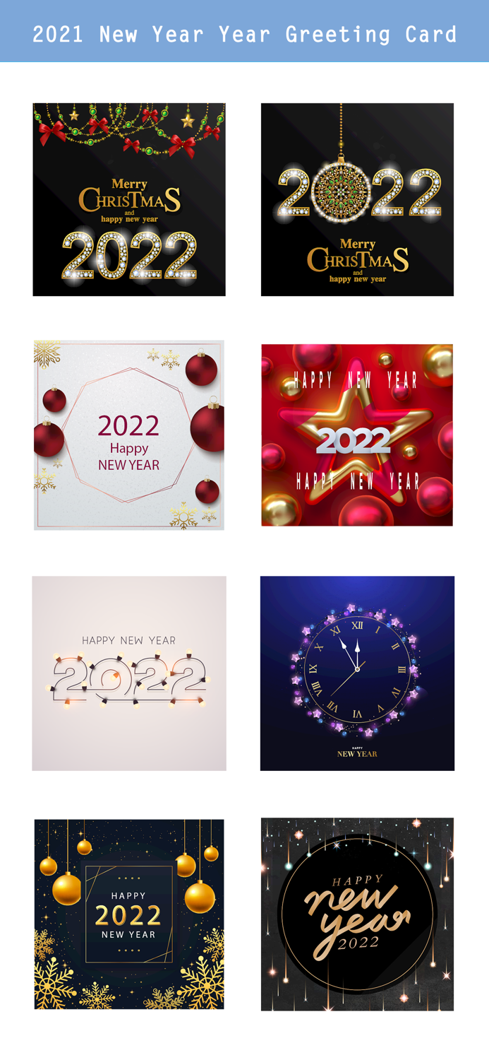 2022 - Happy New Year Stickers