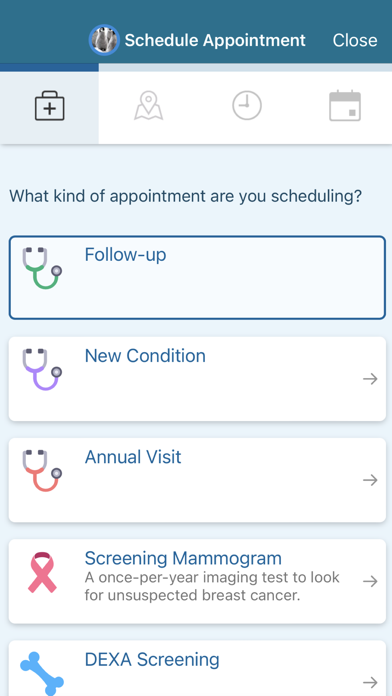 Cottage Health MyChart Screenshot