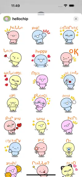 Game screenshot Hello Chip Stickers Pack apk