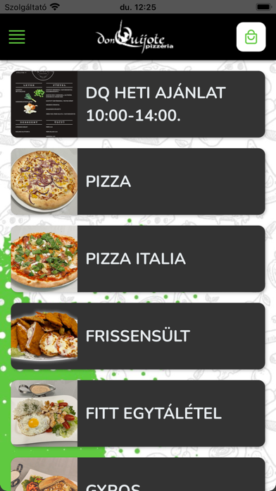 Don Quijote Pizzéria Szolnok Screenshot