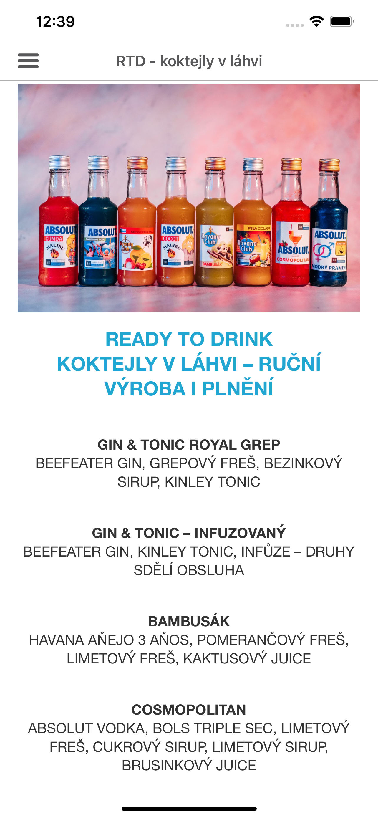 Bambus Bar Mixology
