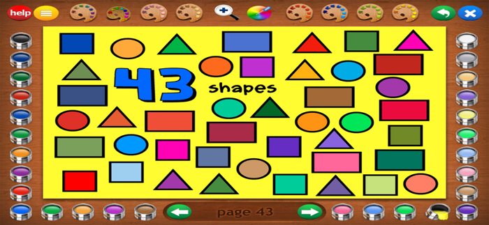 Counting Shapes Coloring Book