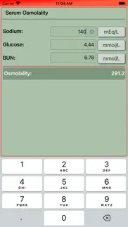 serum osmolality calculator iphone screenshot 1