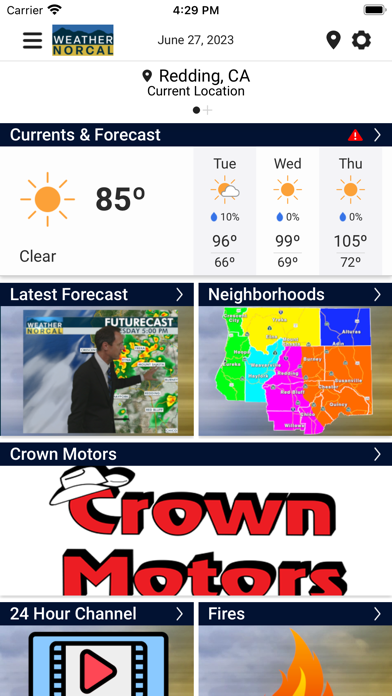 Weather NorCal Screenshot