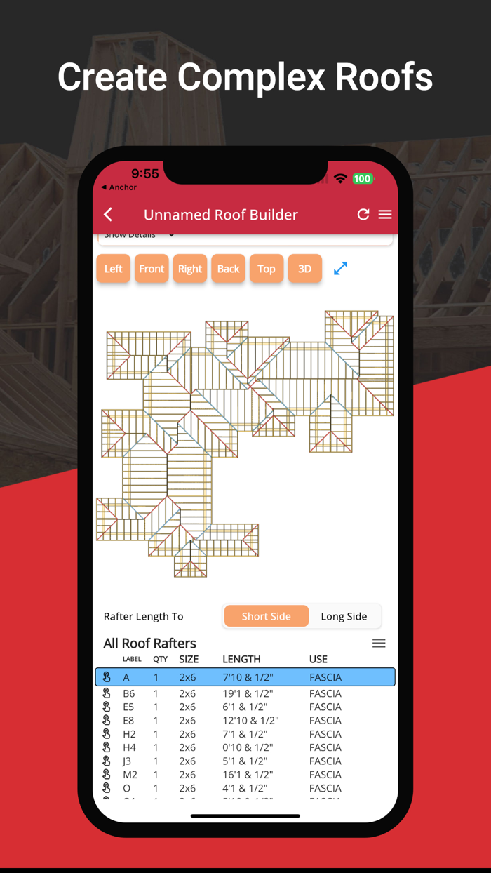 RedX Roof Builder - 3D Design
