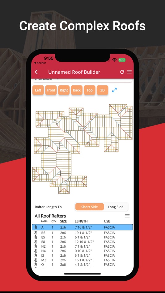 #5. RedX Roof Builder - 3D Design (iOS) 由: RedX Technology Inc