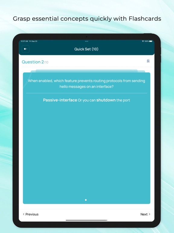 CCNA & CCNP CISCO Exam Prep iPad screenshot 7 - Education app