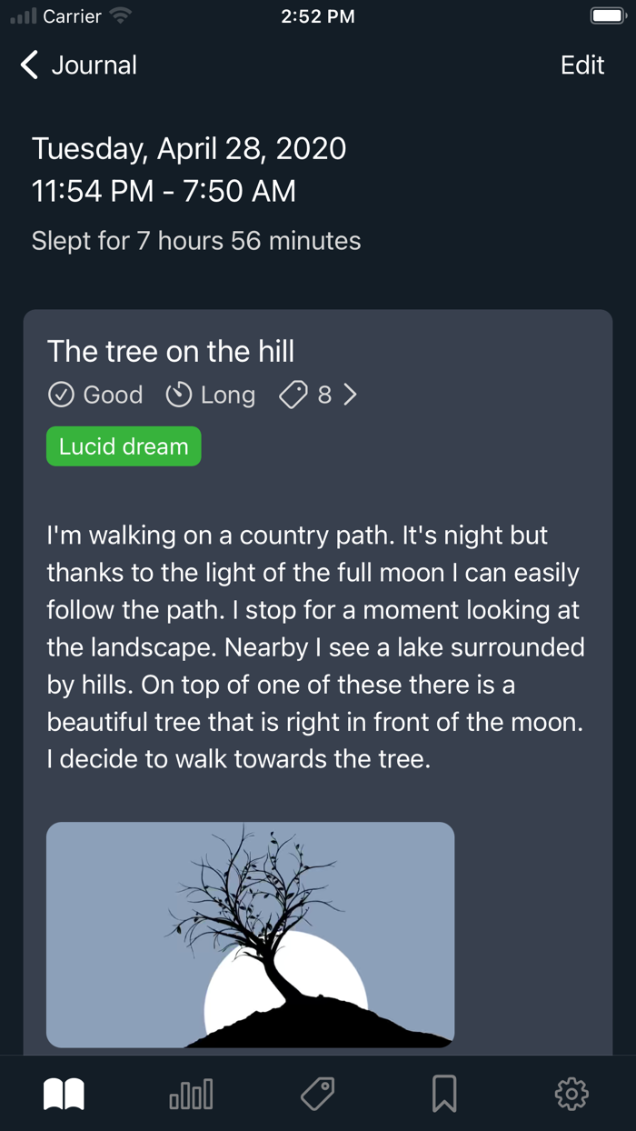 Dreams Your dream journal